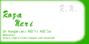 roza meri business card